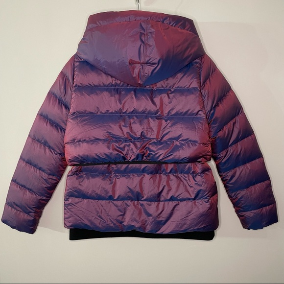 New! NIKE Sportswear Down Filled Puffer Jacket Metallic Purple Hip Size Large - Picture 7 of 13